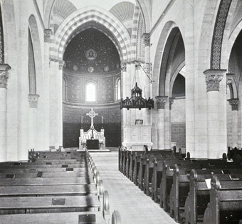 Historische Innenansicht der Erlöserkirche